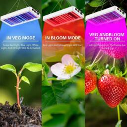 Ventryn White Tent LED Grow Lamp 2000W Full Spectrum Indoor Veg Flower - thumbnail 6