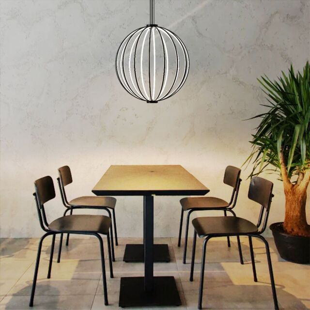 CGC Lighting Paraplu 3 Black 60 cm Globe LED Ceiling Pendant - image 1