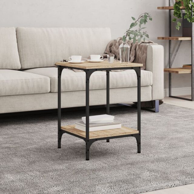 Berkfield Home Coffee Table Sonoma Oak 40x40x55 cm Engineered Wood in Brown - Size: 40 x 40 x 55 cm - image 1