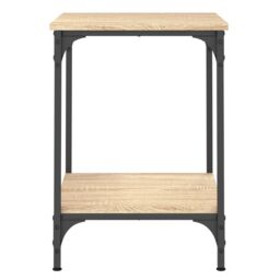 Berkfield Home Coffee Table Sonoma Oak 40x40x55 cm Engineered Wood in Brown - Size: 40 x 40 x 55 cm - thumbnail 6