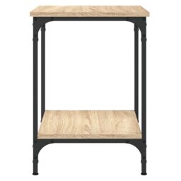 Berkfield Home Coffee Table Sonoma Oak 40x40x55 cm Engineered Wood in Brown - Size: 40 x 40 x 55 cm - thumbnail 4