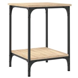 Berkfield Home Coffee Table Sonoma Oak 40x40x55 cm Engineered Wood in Brown - Size: 40 x 40 x 55 cm - thumbnail 2