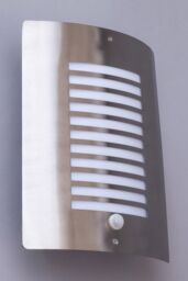 BHS Lighting Hale Outdoor Wall Light with Sensor in Metallic Silver - thumbnail 2