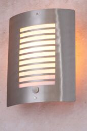 BHS Lighting Hale Outdoor Wall Light with Sensor in Metallic Silver - thumbnail 4