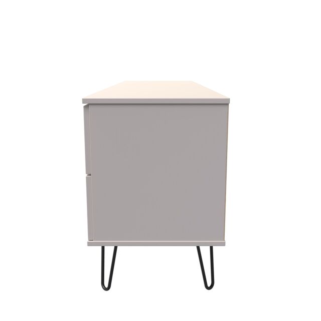 Ready Assembled 2 U Fuji 2 Drawer 2 Door Wide Sideboard (Ready Assembled) in Taupe