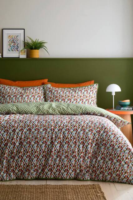 Appletree 'Star Geo' 100% Cotton Duvet Cover Set - Size: King - image 1