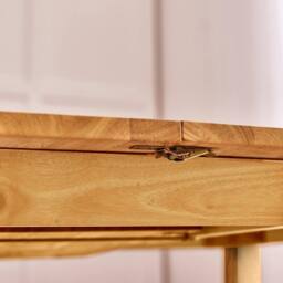FurnitureboxUK Salcombe Extending Oak Effect Table with 2 Chairs & 2 Large Benches in Brown - thumbnail 7