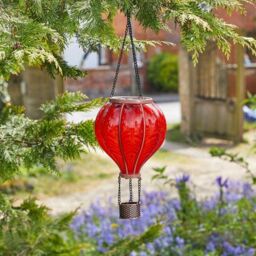 Marco Paul 44cm Red Resin Hot air Balloon Solar Hanging Light - thumbnail 2