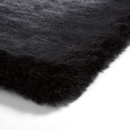 The Rug Shop UK Modern Shaggy Anti-Shed Easy To Clean Area Rug in Black - Size: 150 cm x 230 cm - thumbnail 6