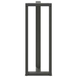 Berkfield Home Modern Bar Table Legs T-Shaped¬†2 pcs Anthracite 50x35x(110-111) in Dark Grey - thumbnail 6