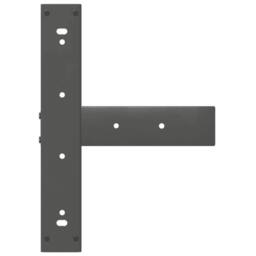 Berkfield Home Modern Bar Table Legs T-Shaped¬†2 pcs Anthracite 50x35x(110-111) in Dark Grey - thumbnail 7