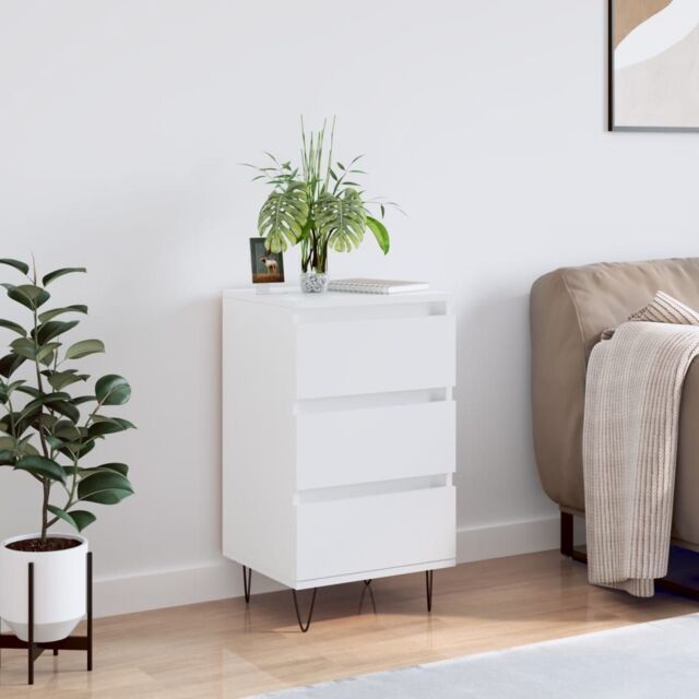 Berkfield Home Sideboard White 40x35x70 cm Engineered Wood - Size: 40 x 35 x 70 cm - image 1
