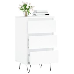 Berkfield Home Sideboard White 40x35x70 cm Engineered Wood - Size: 40 x 35 x 70 cm - thumbnail 4