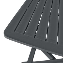 Berkfield Home 3 Piece Folding Bistro Set Plastic Anthracite in Black - thumbnail 5