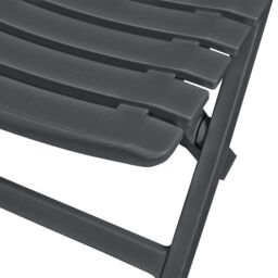 Berkfield Home 3 Piece Folding Bistro Set Plastic Anthracite in Black - thumbnail 4