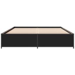 Berkfield Home Bed Frame without Mattress Black 135x190 cm Double - thumbnail 4