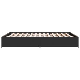 Berkfield Home Bed Frame without Mattress Black 135x190 cm Double - thumbnail 5