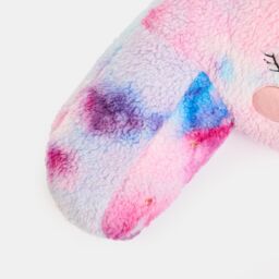 OHS Unicorn Cuddle Cushion Teddy Fleece Reading Bed Pillow Chair Arms in Pink - thumbnail 8
