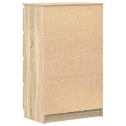Berkfield Home Sideboard Sonoma Oak 60x35x98.5 cm Engineered Wood in Light Tan - thumbnail 8