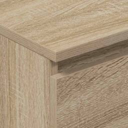 Berkfield Home Sideboard Sonoma Oak 60x35x98.5 cm Engineered Wood in Light Tan - thumbnail 9