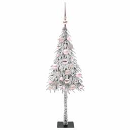 Berkfield Home Christmas Tree with 150 LEDs White 120 cm PE & Steel - thumbnail 4