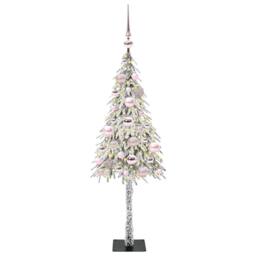 Berkfield Home Christmas Tree with 150 LEDs White 120 cm PE & Steel - thumbnail 3