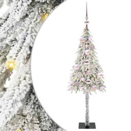 Berkfield Home Christmas Tree with 150 LEDs White 120 cm PE & Steel - thumbnail 2