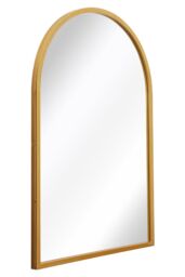 "MirrorOutlet Gold Metal Framed Arched Wall Mirror 39"" X 27"" (100CM X 70CM) - Size: 1 Pack" - thumbnail 4