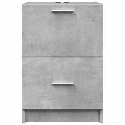 Berkfield Home Sink Cabinet Concrete Grey 40x37x59 cm Engineered Wood - Size: 40 x 37 x 59 cm - thumbnail 4