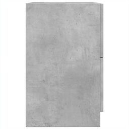 Berkfield Home Sink Cabinet Concrete Grey 40x37x59 cm Engineered Wood - Size: 40 x 37 x 59 cm - thumbnail 6