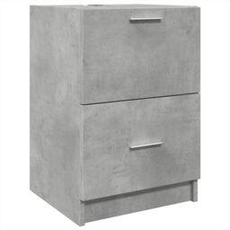 Berkfield Home Sink Cabinet Concrete Grey 40x37x59 cm Engineered Wood - Size: 40 x 37 x 59 cm - thumbnail 2