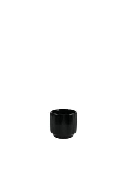 KDMD Glossy Black Hortus Tokyo Pot 13x12cm 3 Pack - Size: 13x12 cm - image 1