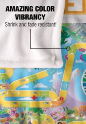 Hasbro The Game of Life Board Silky Touch Super Soft Throw Blanket 152x127cm in White - Size: 152x127 cm - thumbnail 4