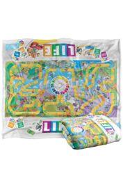 Hasbro The Game of Life Board Silky Touch Super Soft Throw Blanket 152x127cm in White - Size: 152x127 cm - thumbnail 2