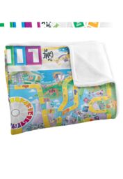 Hasbro The Game of Life Board Silky Touch Super Soft Throw Blanket 152x127cm in White - Size: 152x127 cm - thumbnail 3