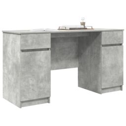 Berkfield Home Desk Concrete Grey 140x49x76 cm Engineered Wood - Size: 140 x 49 x 76 cm - thumbnail 3