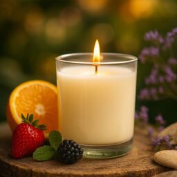 Nicola Spring 3x 160g Soy Wax Scented Candles - Summer Berries Aromatherapy Jar Candle in Clear - thumbnail 2