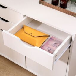 Moderna Mobile Filing Cabinet, Under Desk, Wardrobe or Makeup Storage Unit in White - thumbnail 6