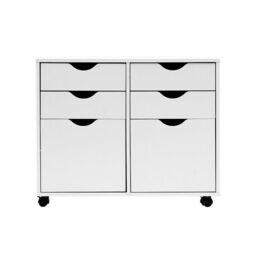 Moderna Wooden Pedestal Filing Cabinet Lockable White