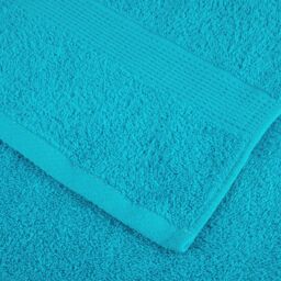 Berkfield Home Premium Shower Towels SOLUND 4 pcs Turquoise 70x140 cm 600 gsm in Blue - thumbnail 6