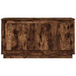 Berkfield Home Sideboard Smoked Oak 102x35x55 cm Engineered Wood in Brown - Size: 102 x 35 x 55 cm - thumbnail 5