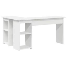 Berkfield Home White White Computer Desk White Engineered wood Medium Computer Desk - thumbnail 7