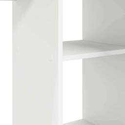 Berkfield Home White White Computer Desk White Engineered wood Medium Computer Desk - thumbnail 8