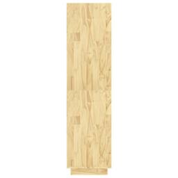 Berkfield Home Book Cabinet/Room Divider 80x35x135 cm Solid Pinewood in Light Tan - Size: 80 x 35 x 135 cm - thumbnail 6