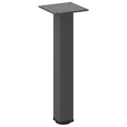 Berkfield Home Coffee Table Legs 4 pcs Anthracite 42-44 cm Steel in Black - thumbnail 4
