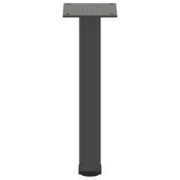 Berkfield Home Coffee Table Legs 4 pcs Anthracite 42-44 cm Steel in Black - thumbnail 5