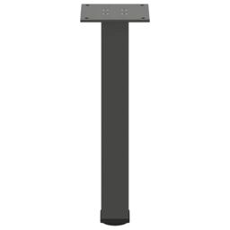 Berkfield Home Coffee Table Legs 4 pcs Anthracite 42-44 cm Steel in Black - thumbnail 6