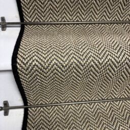 RainbowHome Herringbone Java Beige Stair Runner With 100% Pure Wool Edge - Size: 55 cm x 600 cm - thumbnail 2