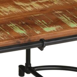 Berkfield Home Sturdy Coffee Table 110x55x40 cm Solid Wood Reclaimed in Brown - Size: 110 x 55 x 40 cm - thumbnail 7