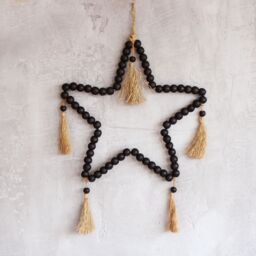 KDMD Large Bead Star Mobil 58x38cm in Black - Size: 58x38 cm - thumbnail 3